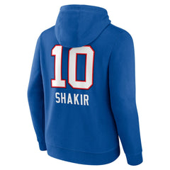 Khalil Shakir  Team Wordmark Name & Number Pullover Hoodie - Buffalo Bills Hoodies