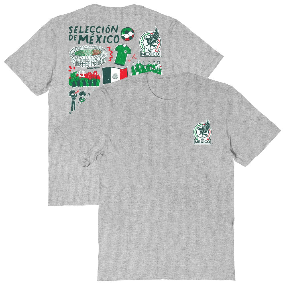 Mexico National Team Vive La Fete Women's Impressions Artwork T-Shirt