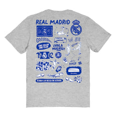 Real Madrid Vive La Fete Women's Impressions Artwork T-Shirt