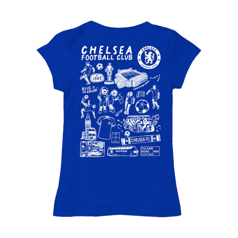 Chelsea Vive La Fete Girls Youth Color Badge Fitted T-Shirt