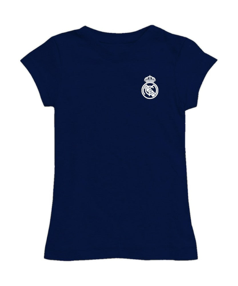 Real Madrid Vive La Fete Girls Youth Color Badge Fitted T-Shirt