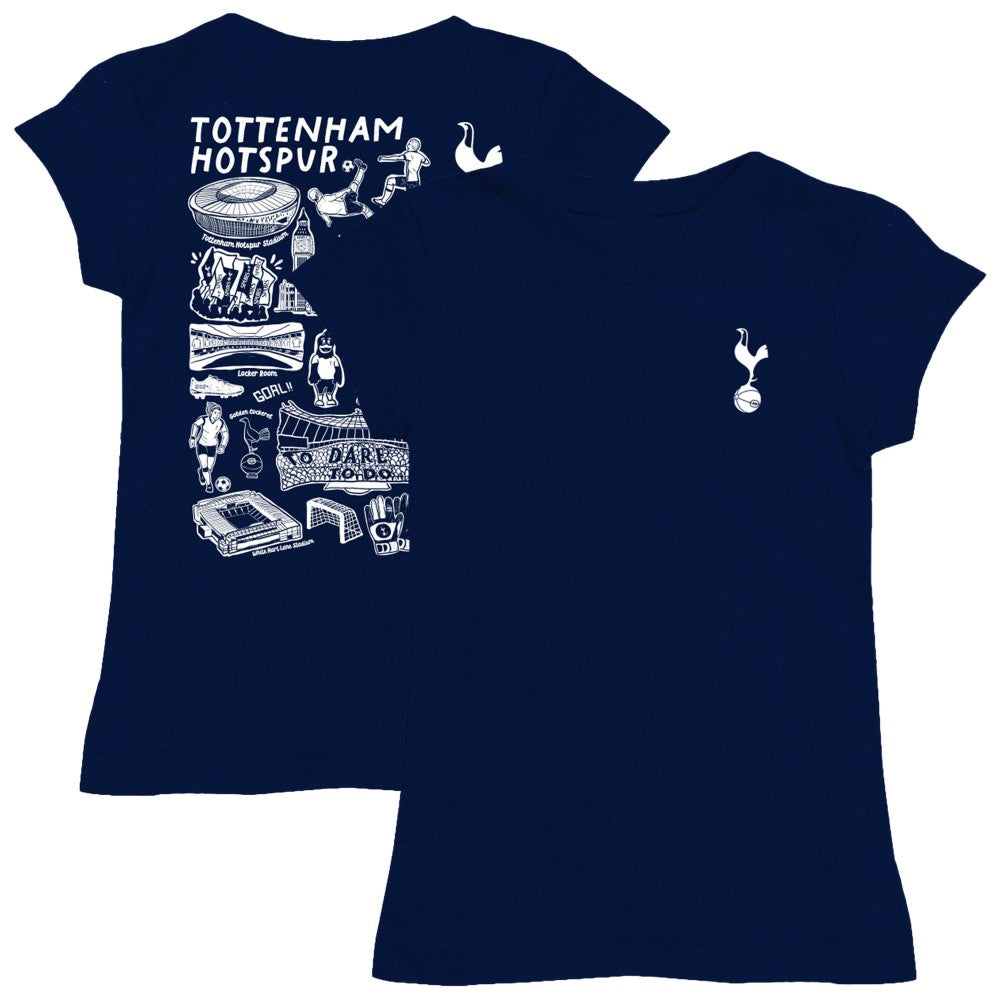 Tottenham Hotspur Vive La Fete Girls Youth Color Badge Fitted T-Shirt