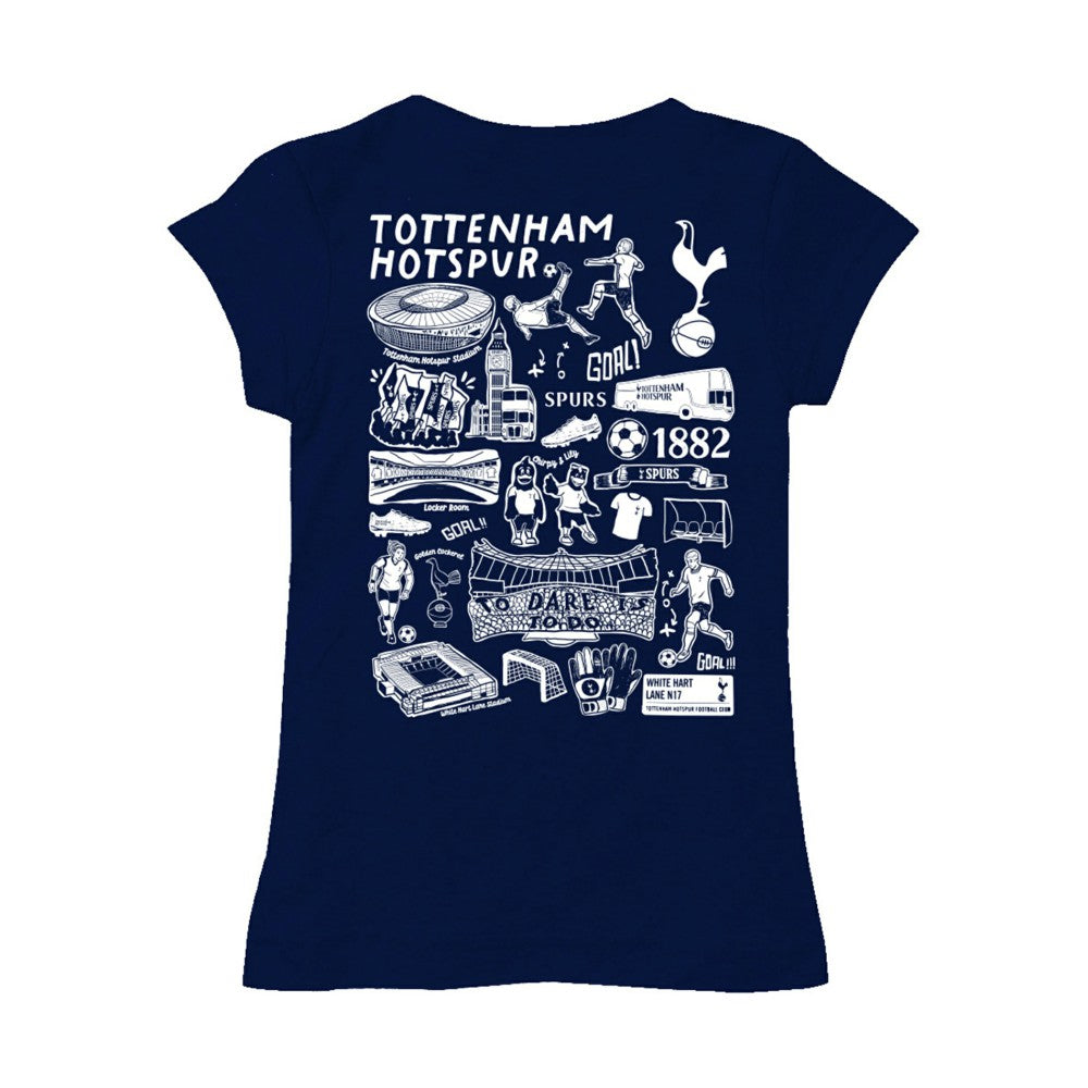Tottenham Hotspur Vive La Fete Girls Youth Color Badge Fitted T-Shirt