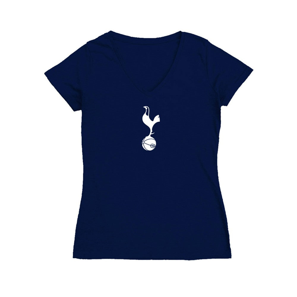 Tottenham Hotspur Vive La Fete Women's Color Badge V-Neck Fitted T-Shirt