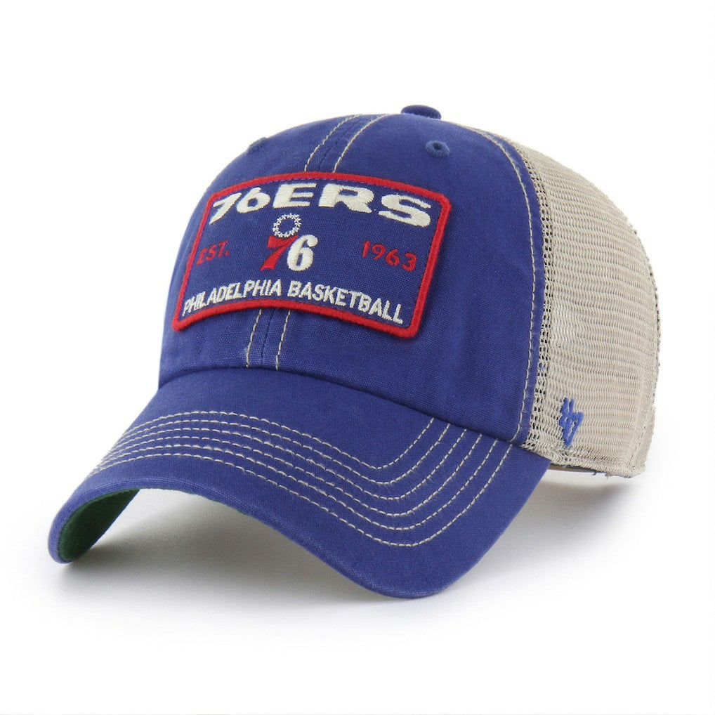 47 brand Philadelphia 76ers '47 Wabash Patch Clean Up Adjustable Hat