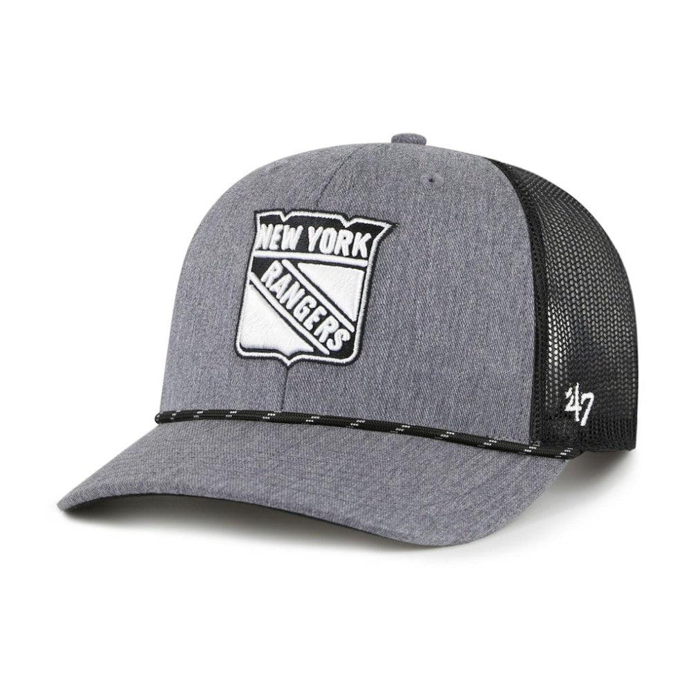 NHL New York Rangers '47 Carbon Rope Trucker Adjustable Hat