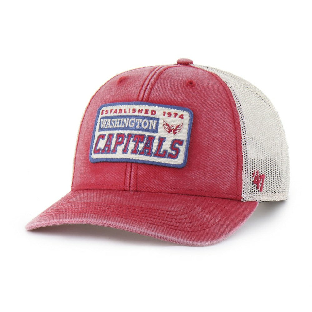 NHL Washington Capitals '47 Canteen Pigment Dyed Patch Trucker Adjustable Hat