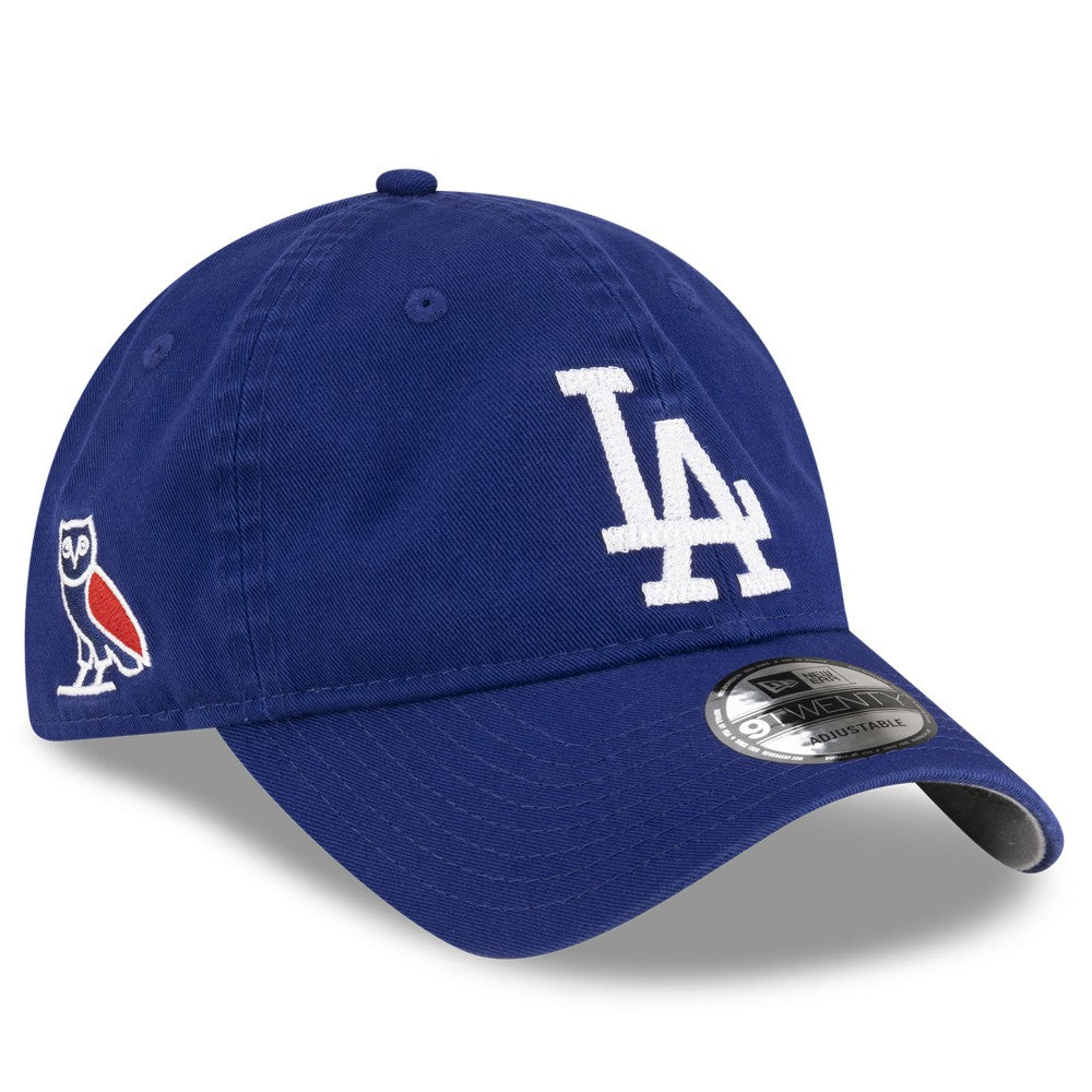 Royal Los Angeles Dodgers OVO x New Era Washed 9TWENTY Adjustable Hat