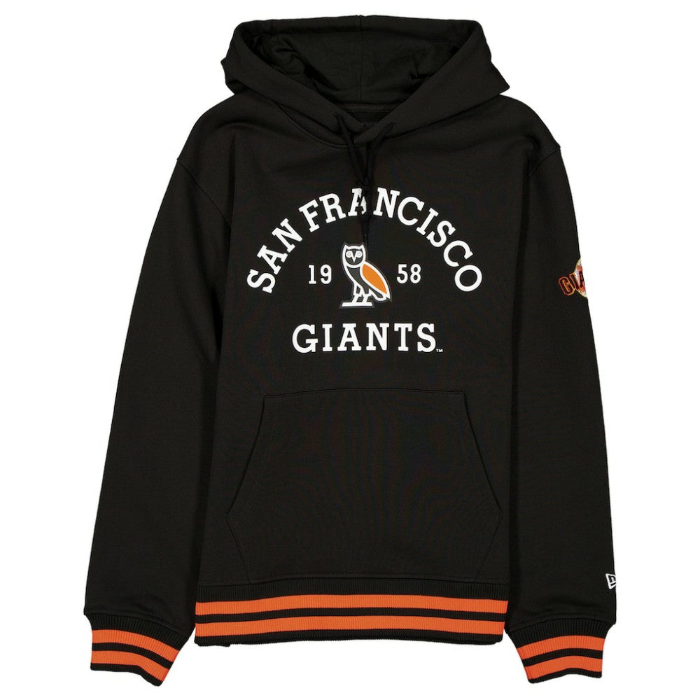 Black San Francisco Giants OVO x New Era Heavyweight Fleece Hoodie