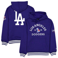 Royal Los Angeles Dodgers OVO x New Era Heavyweight Fleece Hoodie