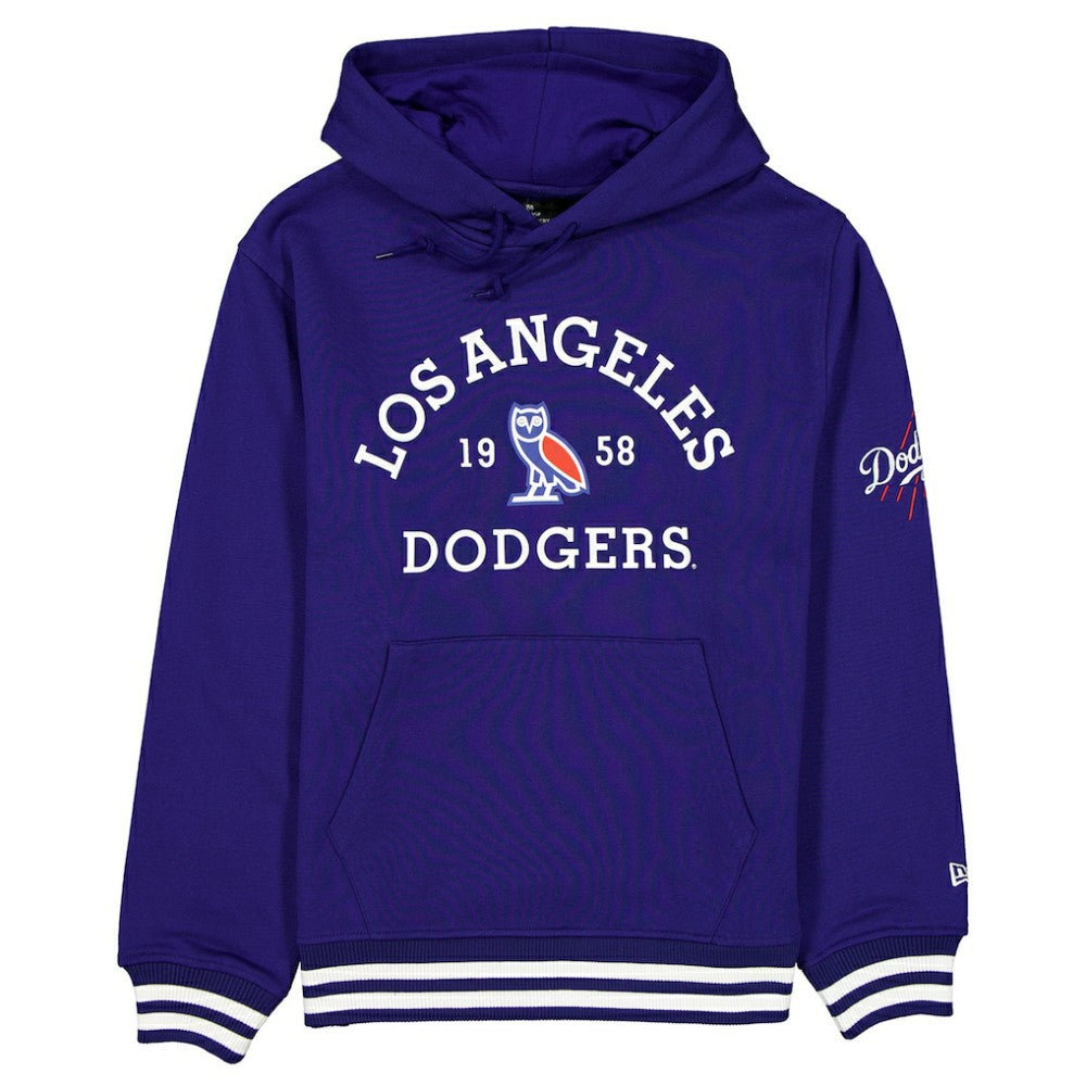 Royal Los Angeles Dodgers OVO x New Era Heavyweight Fleece Hoodie
