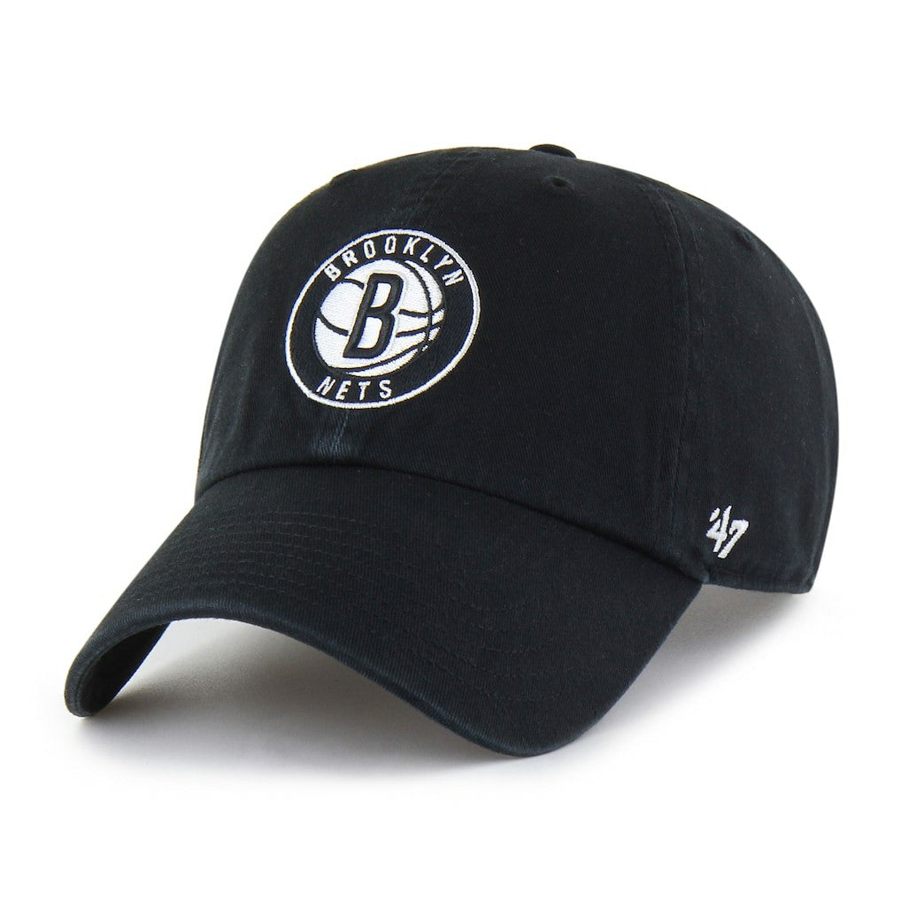47 brand Brooklyn Nets '47 Core Logo Clean Up Adjustable Hat