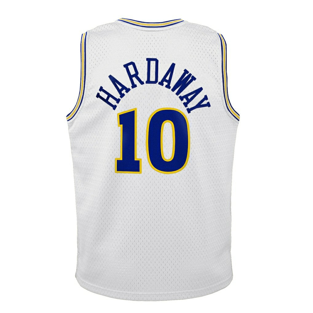 Mitchell & Ness Tim Hardaway Golden State Warriors Youth 1990-91 Hardwood Classics Swingman Throwback Home Jersey sale