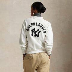 White Yankees Polo Ralph Lauren  Fleece Polo