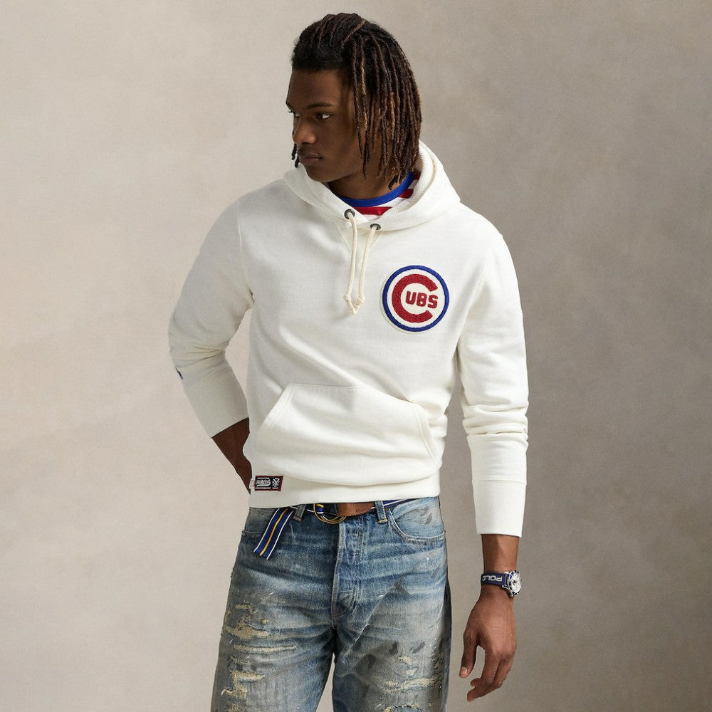 White Cubs Polo Ralph Lauren Fleece Hoodie