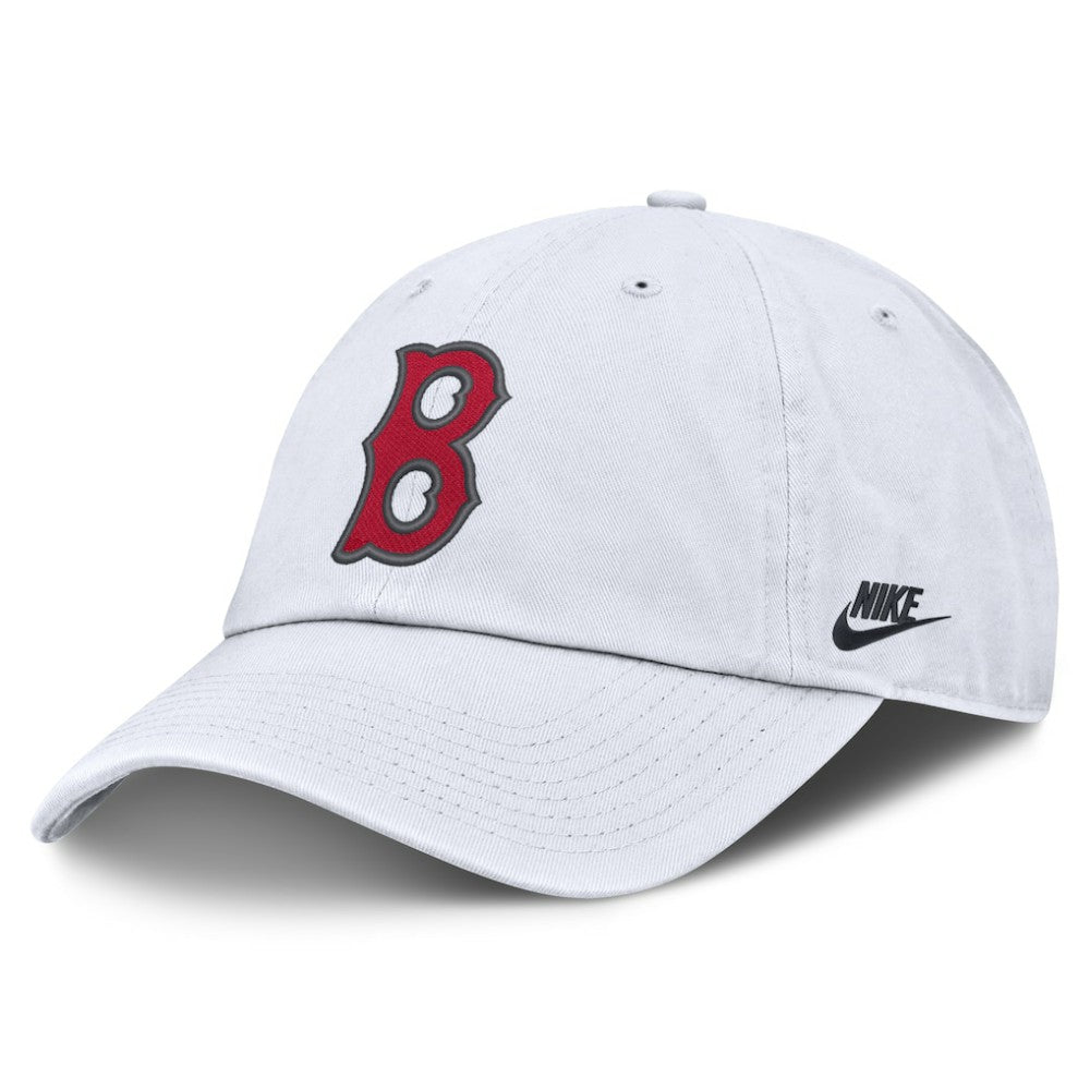 White Boston Red Sox Nike Cooperstown Collection Club Adjustable Hat