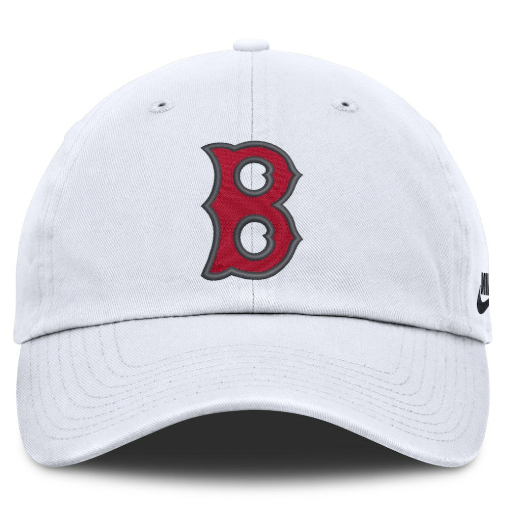 White Boston Red Sox Nike Cooperstown Collection Club Adjustable Hat