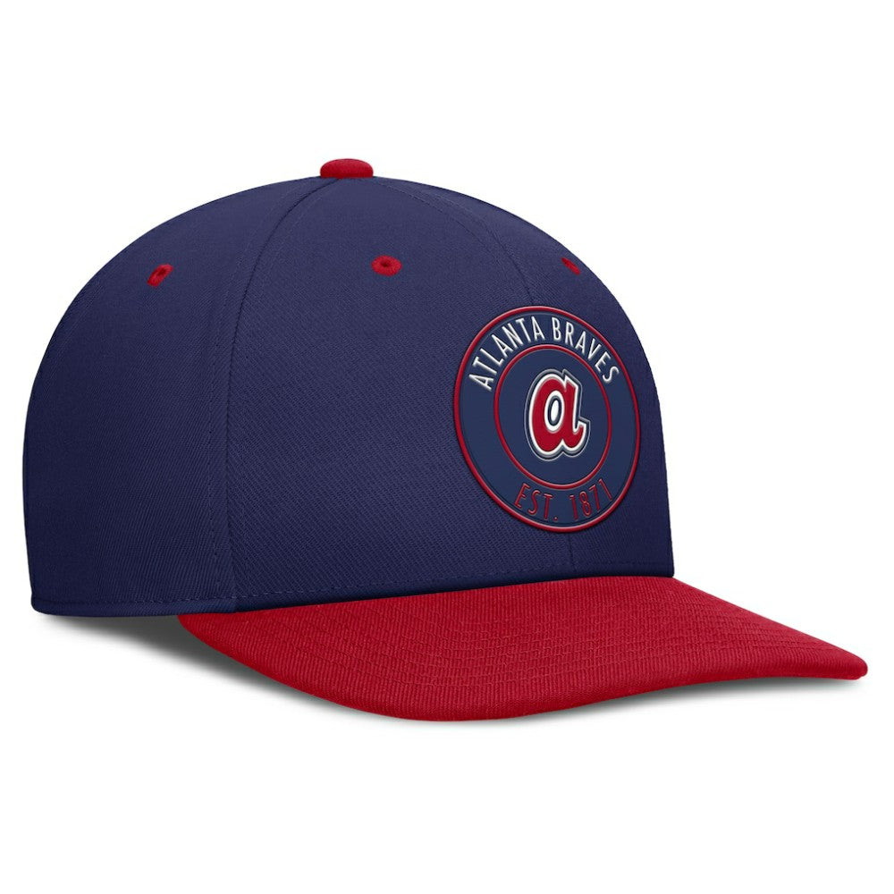Navy/Red Atlanta Braves Nike Cooperstown Collection Pro Dri-FIT Snapback Hat