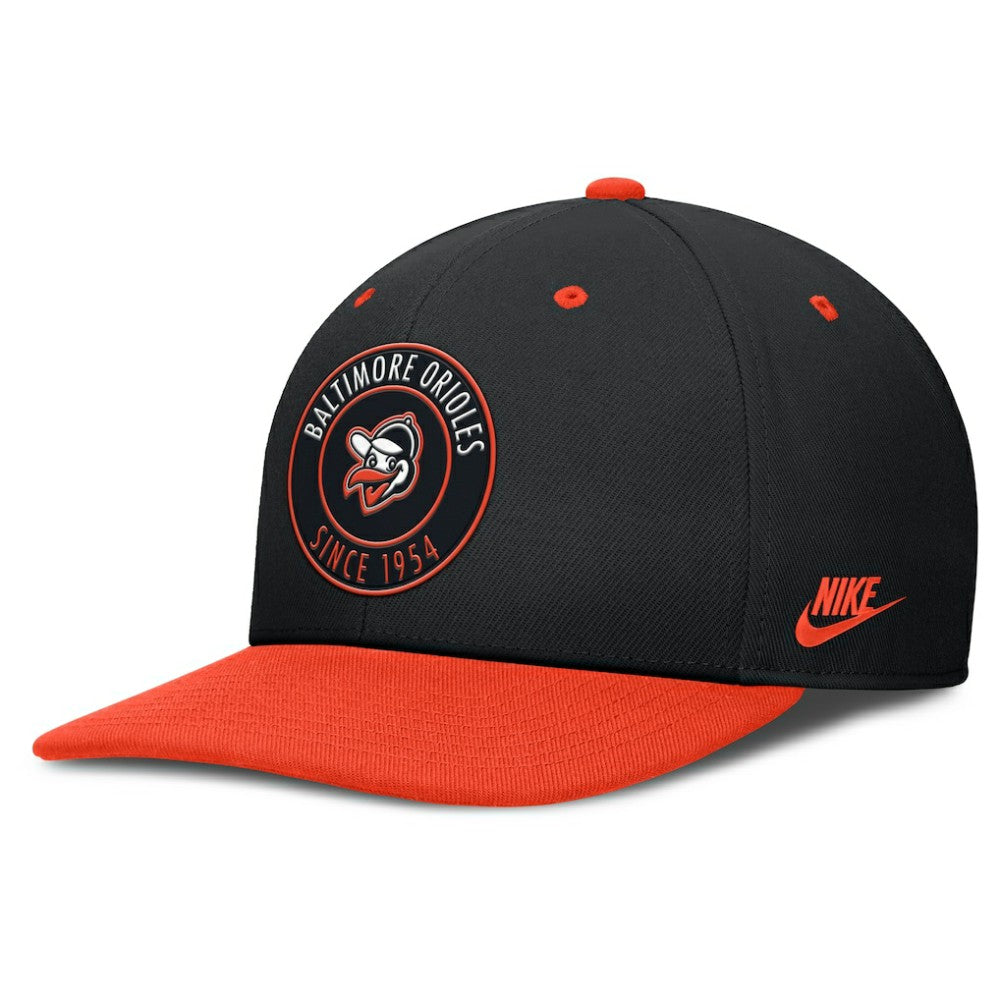 Black/Orange Baltimore Orioles Nike Cooperstown Collection Pro Dri-FIT Snapback Hat