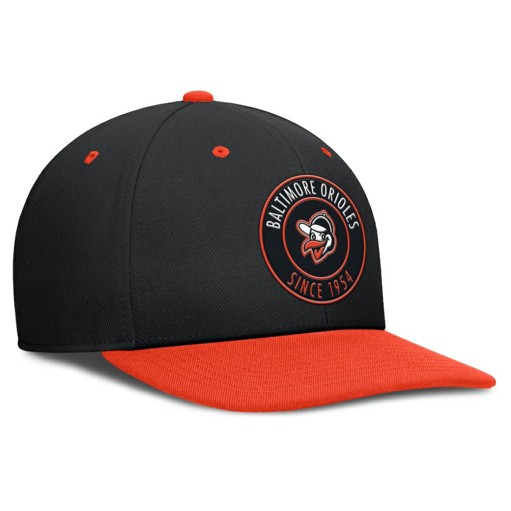 Black/Orange Baltimore Orioles Nike Cooperstown Collection Pro Dri-FIT Snapback Hat