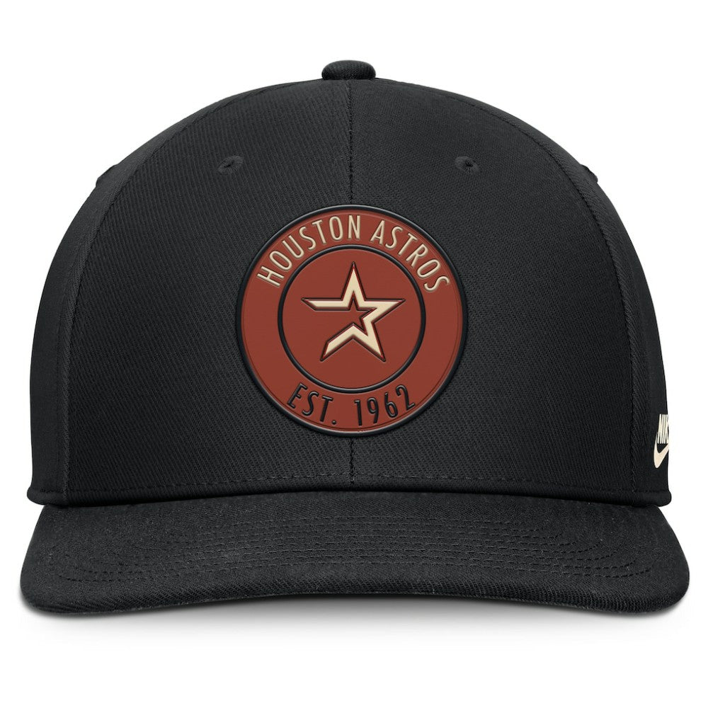 Black Houston Astros Nike Cooperstown Collection Pro Dri-FIT Snapback Hat