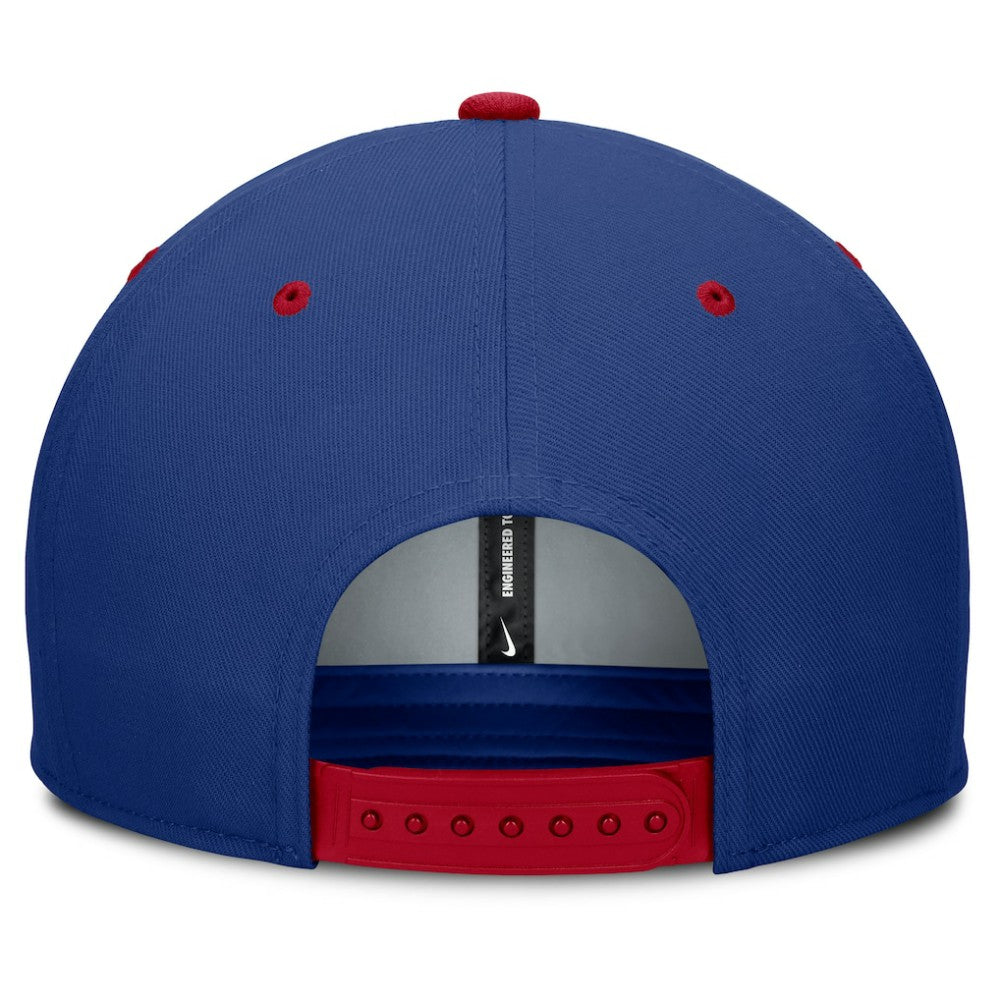 Royal/Red Chicago Cubs Nike Cooperstown Collection Pro Dri-FIT Snapback Hat