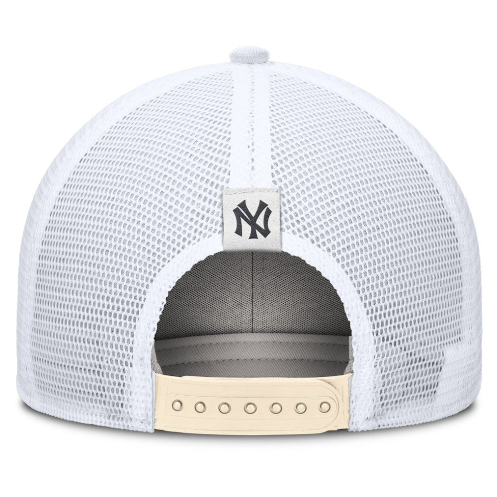 Natural New York Yankees Nike Cooperstown Collection Dri-FIT Rise Trucker Adjustable Hat
