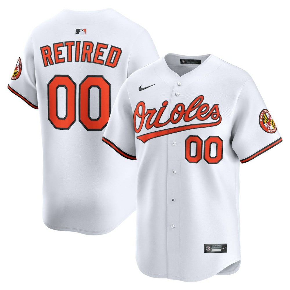 White Baltimore Orioles Nike Home Limited Pick-A-Player Retired Roster Jersey
