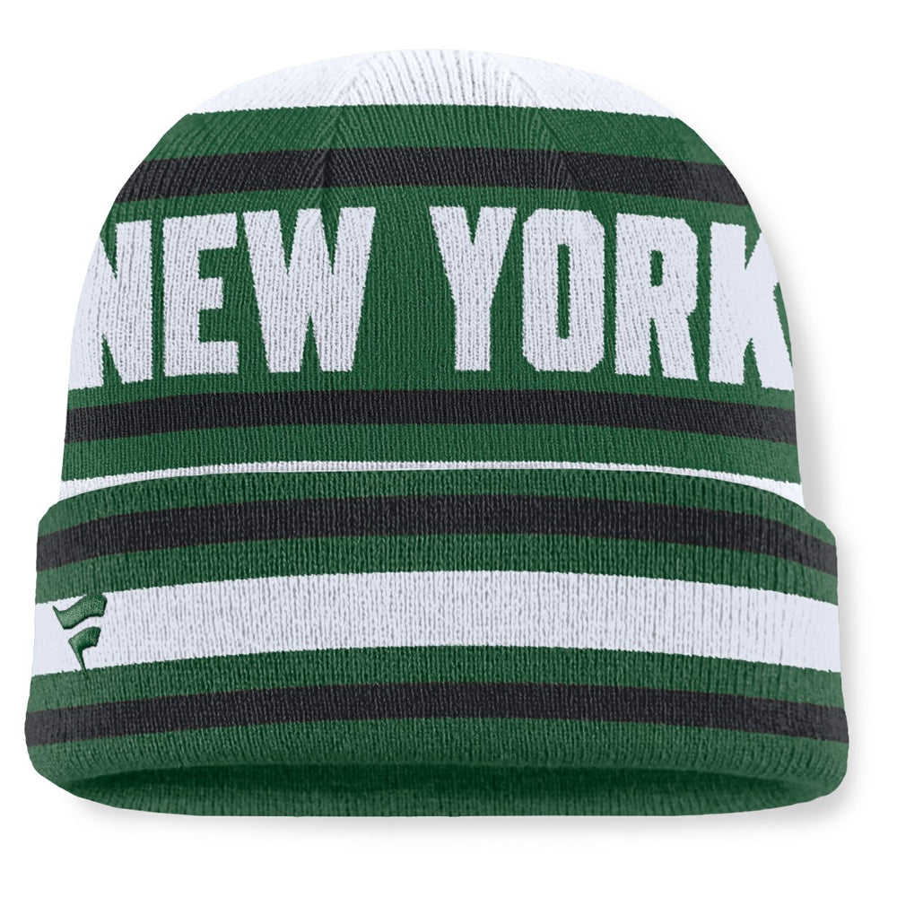 Center Cuffed Knit Hat - New York Jets Hats