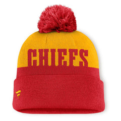 Punter Cuffed Knit Hat with Pom - Kansas City Chiefs Hats