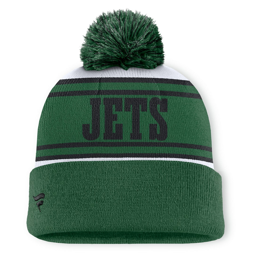 Center Cuffed Knit Hat with Pom - New York Jets Hats