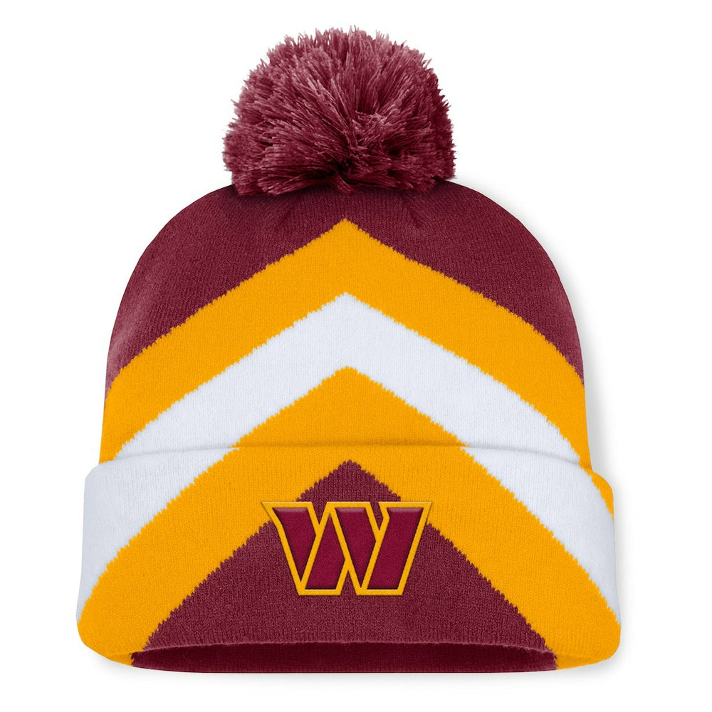 Women's Cornerback Cuffed Knit Hat with Pom - Washington Commanders Hats