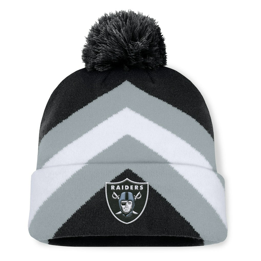 Women's Cornerback Cuffed Knit Hat with Pom - Las Vegas Raiders Hats
