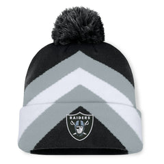 Women's Cornerback Cuffed Knit Hat with Pom - Las Vegas Raiders Hats