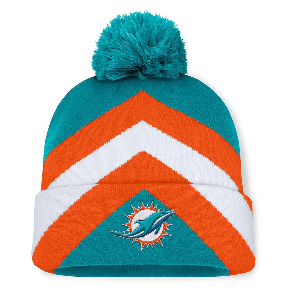 Women's Cornerback Cuffed Knit Hat with Pom - Miami Dolphins Hats
