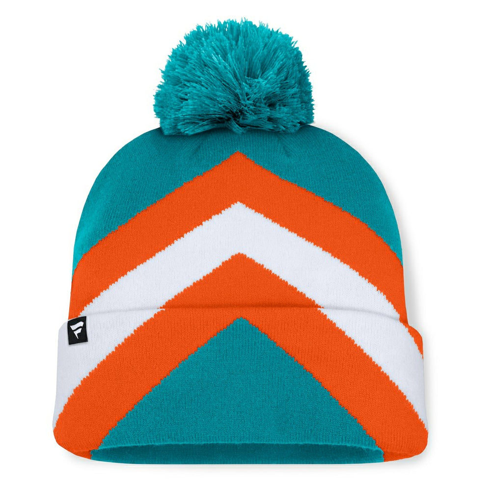 Women's Cornerback Cuffed Knit Hat with Pom - Miami Dolphins Hats