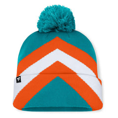 Women's Cornerback Cuffed Knit Hat with Pom - Miami Dolphins Hats