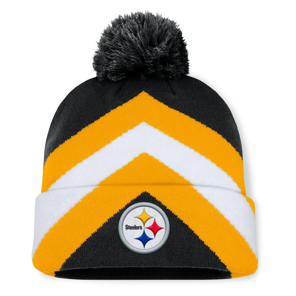Women's Cornerback Cuffed Knit Hat with Pom - Pittsburgh Steelers Hats