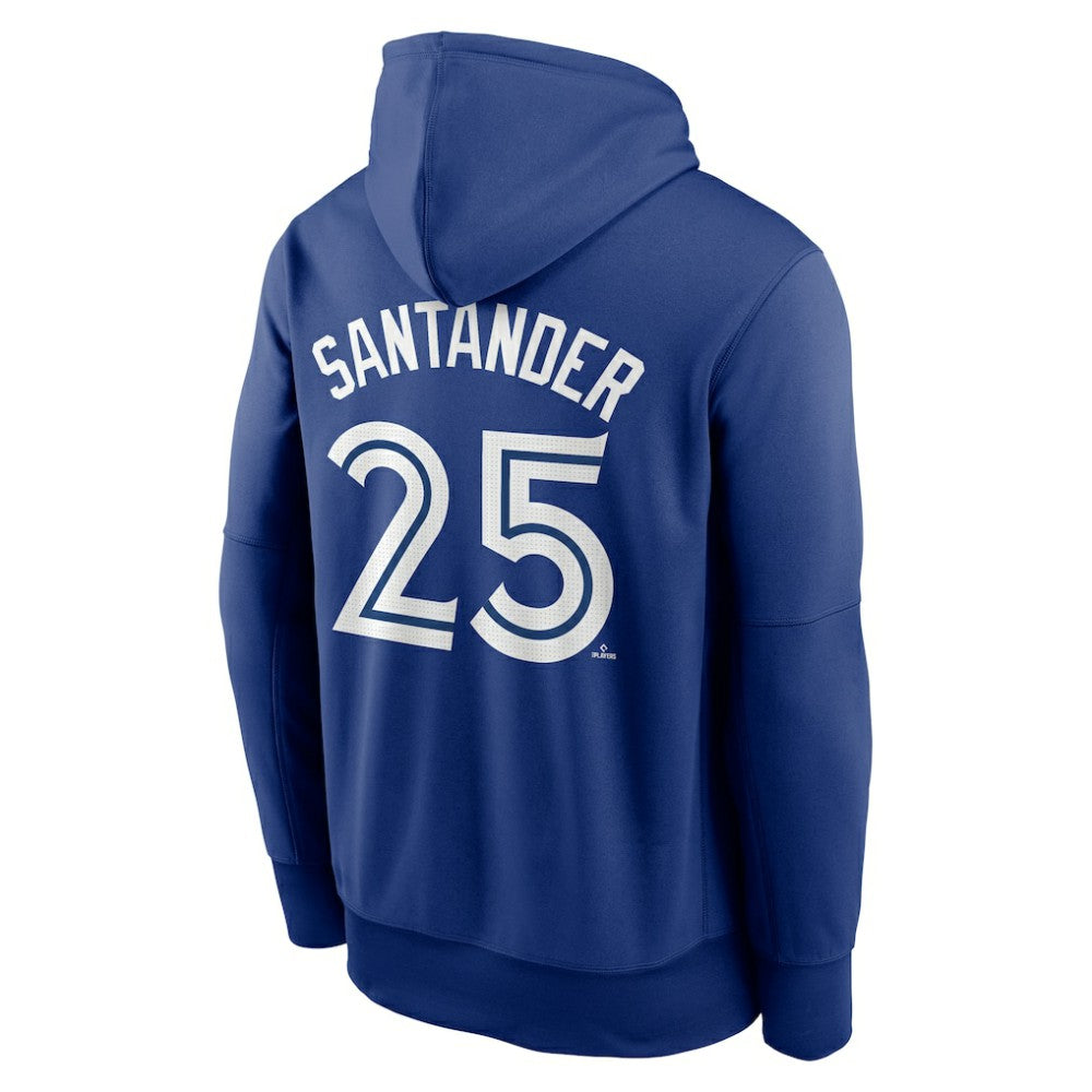 Royal Anthony Santander Toronto Blue Jays Nike Name & Number Performance Pullover Hoodie