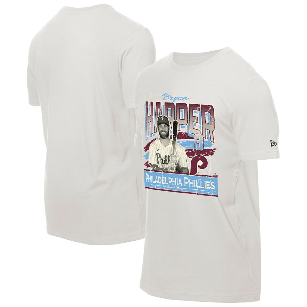 Cream Bryce Harper Philadelphia Phillies New Era Batter Up T-Shirt