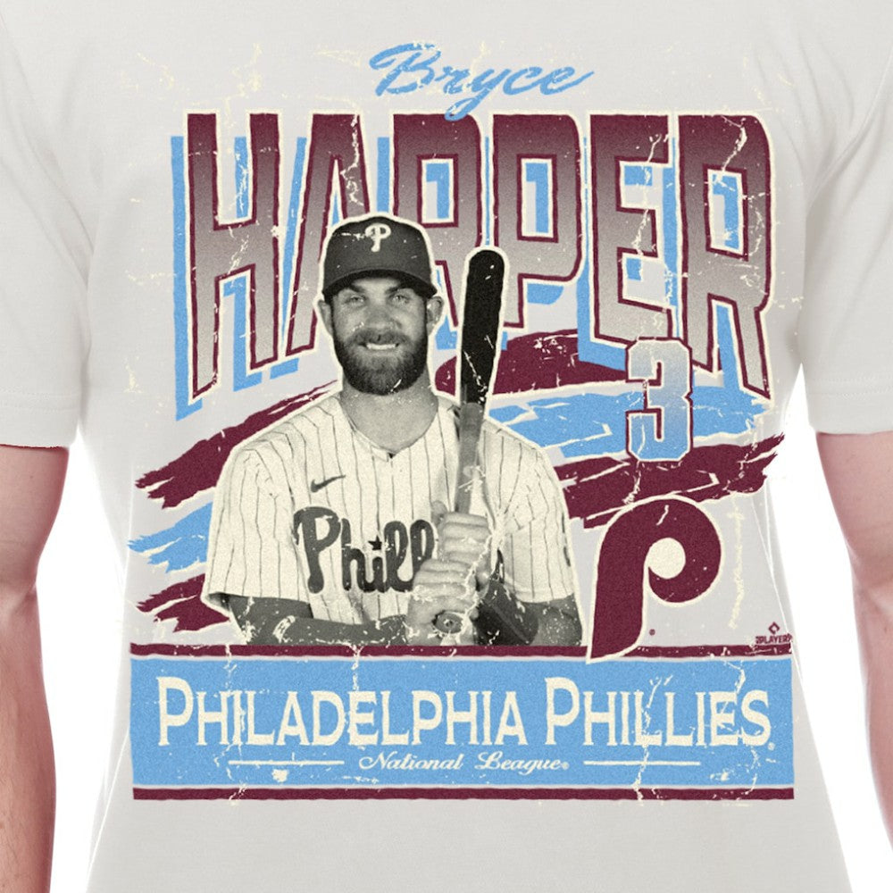 Cream Bryce Harper Philadelphia Phillies New Era Batter Up T-Shirt
