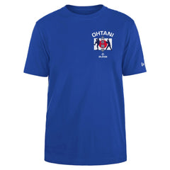 Royal Shohei Ohtani Los Angeles Dodgers New Era Japan Flag T-Shirt