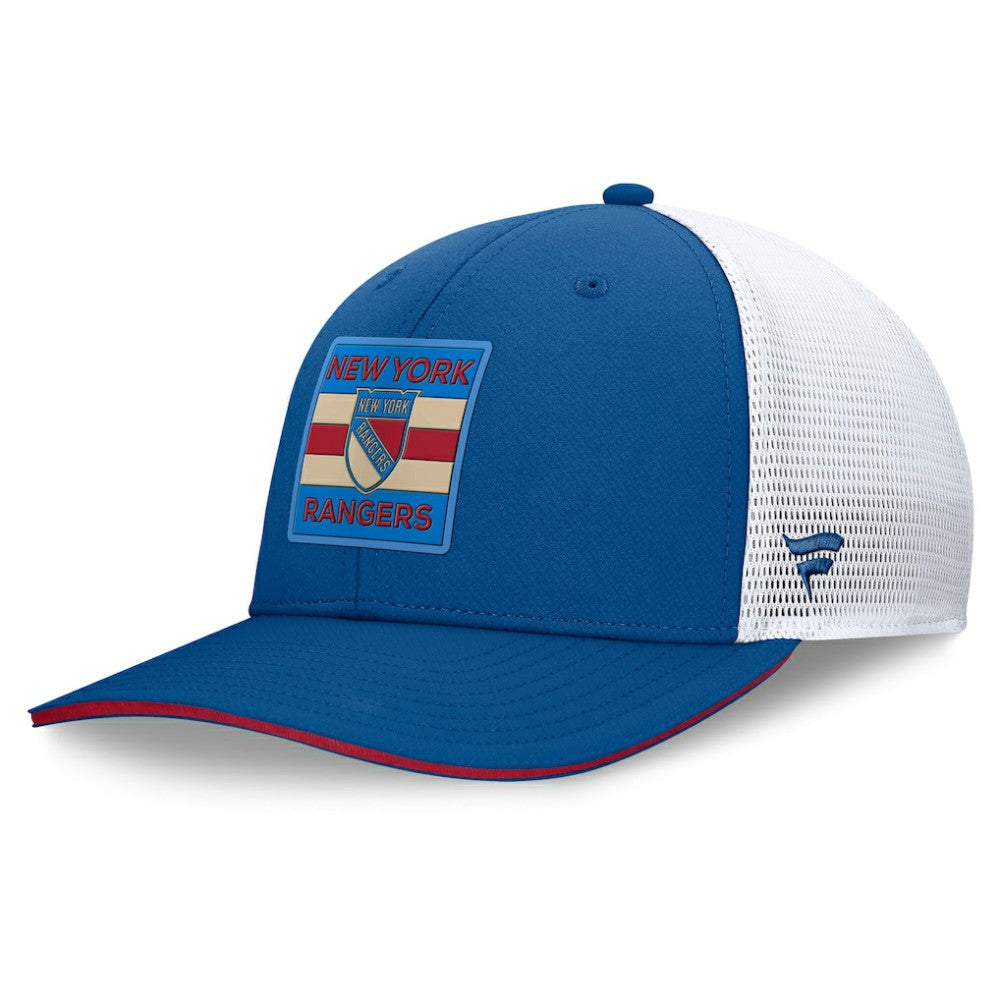 NHL New York Rangers Fanatics Centennial Authentic Pro Structured Trucker Adjustable Hat