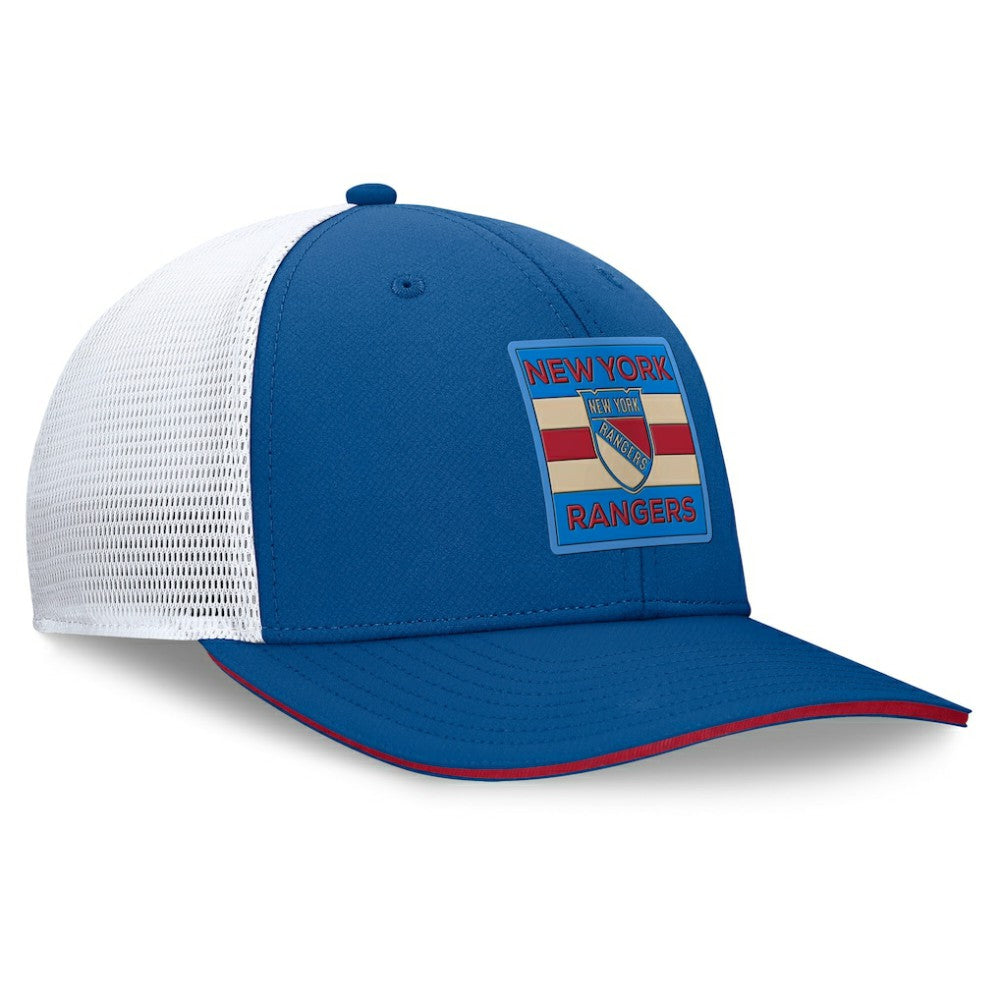 NHL New York Rangers Fanatics Centennial Authentic Pro Structured Trucker Adjustable Hat