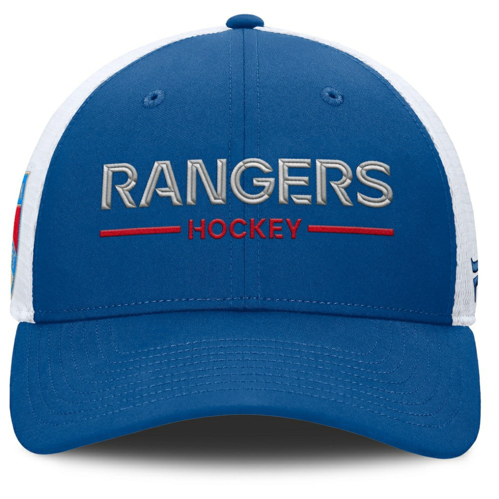 NHL New York Rangers Fanatics Centennial Authentic Pro Structured Trucker Adjustable Hat