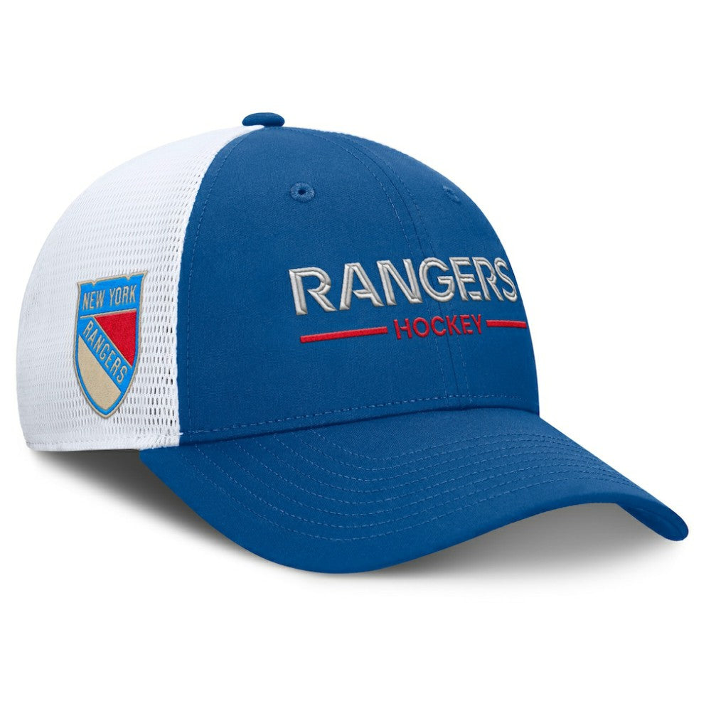 NHL New York Rangers Fanatics Centennial Authentic Pro Structured Trucker Adjustable Hat