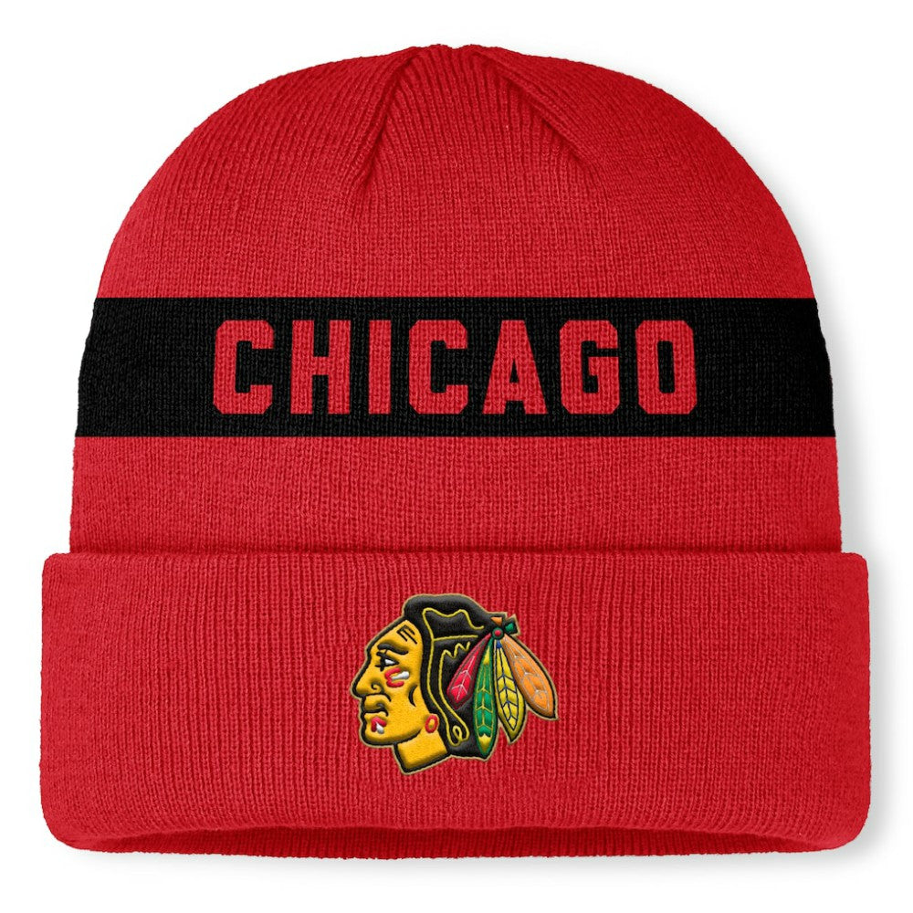 NHL Chicago Blackhawks Fanatics Centennial Cuffed Knit Hat