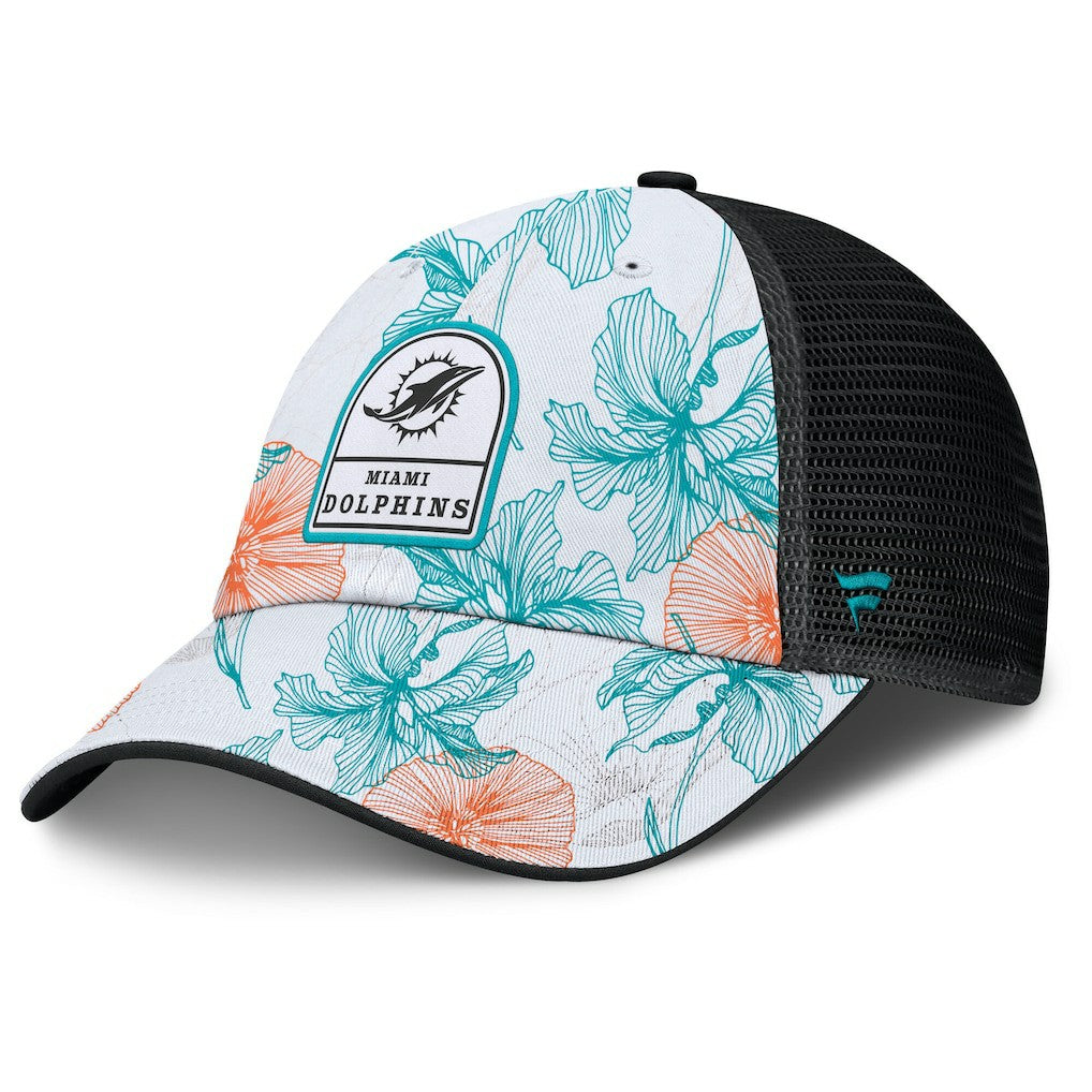 Tropical Adjustable Trucker Hat - Miami Dolphins Hats