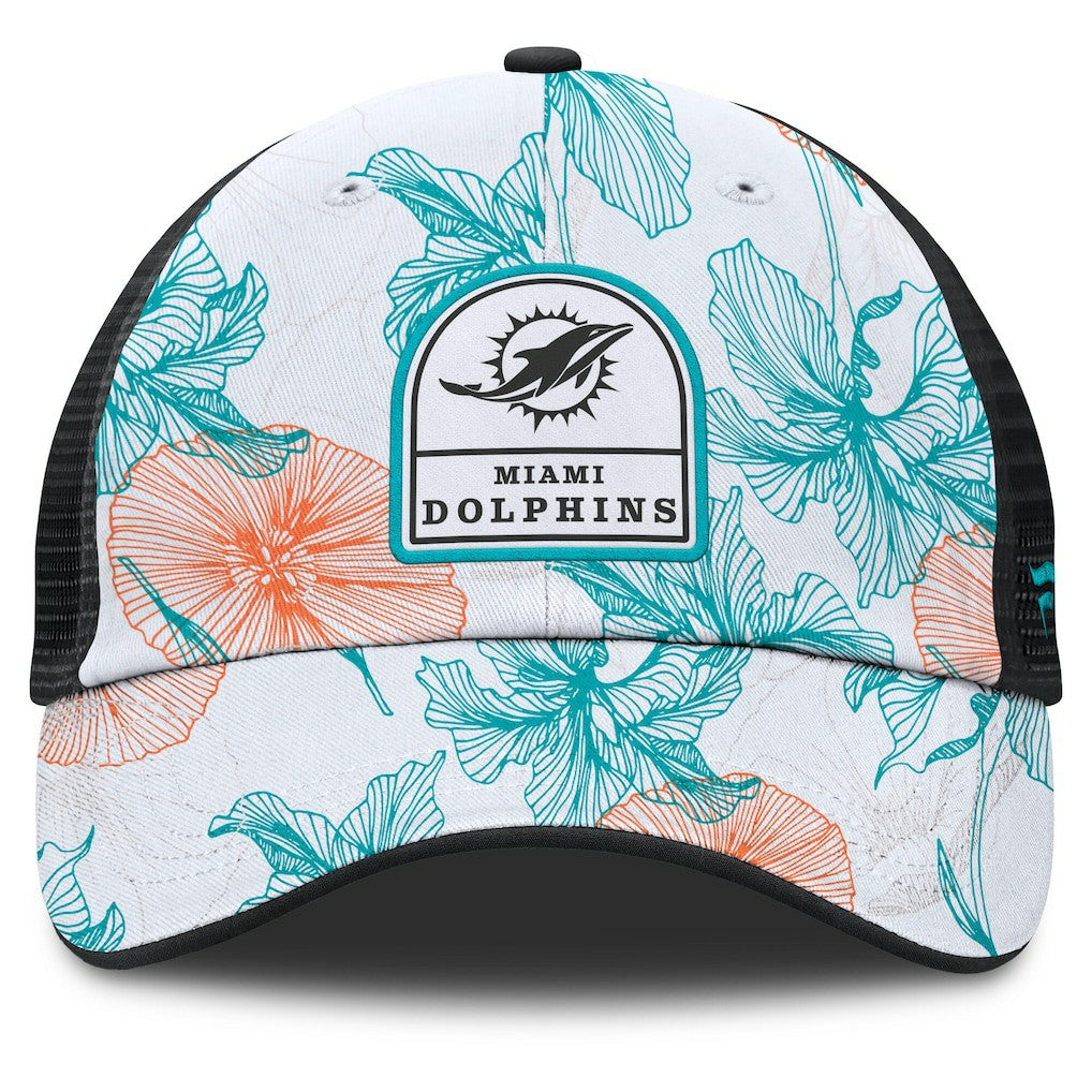 Tropical Adjustable Trucker Hat - Miami Dolphins Hats