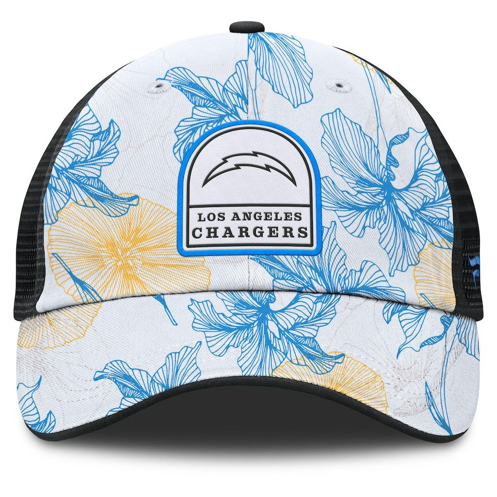 Tropical Adjustable Trucker Hat - Los Angeles Chargers Hats